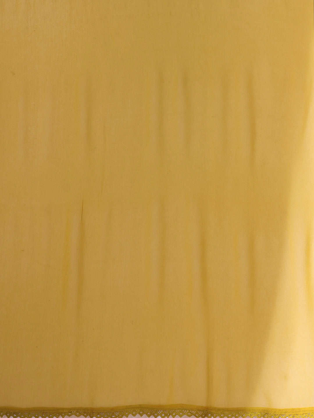 Ethnic Ikat Printed & Mirror Embroidered A-Line Kurta with Pant & Dupatta - Mustard