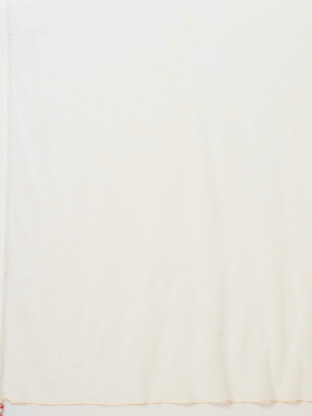 Solid Floral Embroidered Straight Fit Kurta with Palazzo & Dupatta - Off White