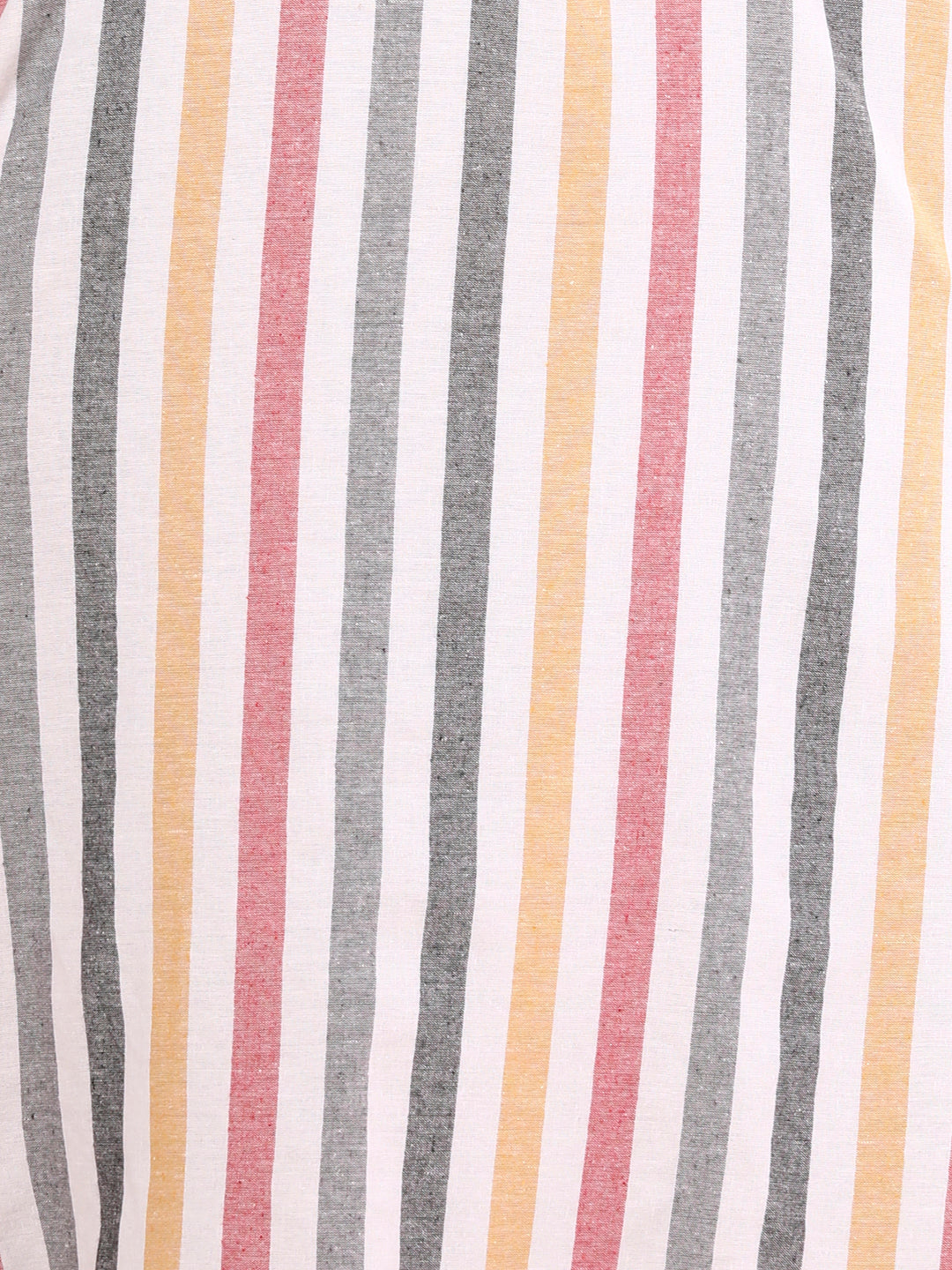 Stripes Woven A-Line Flared Kurta with Palazzo - Multi