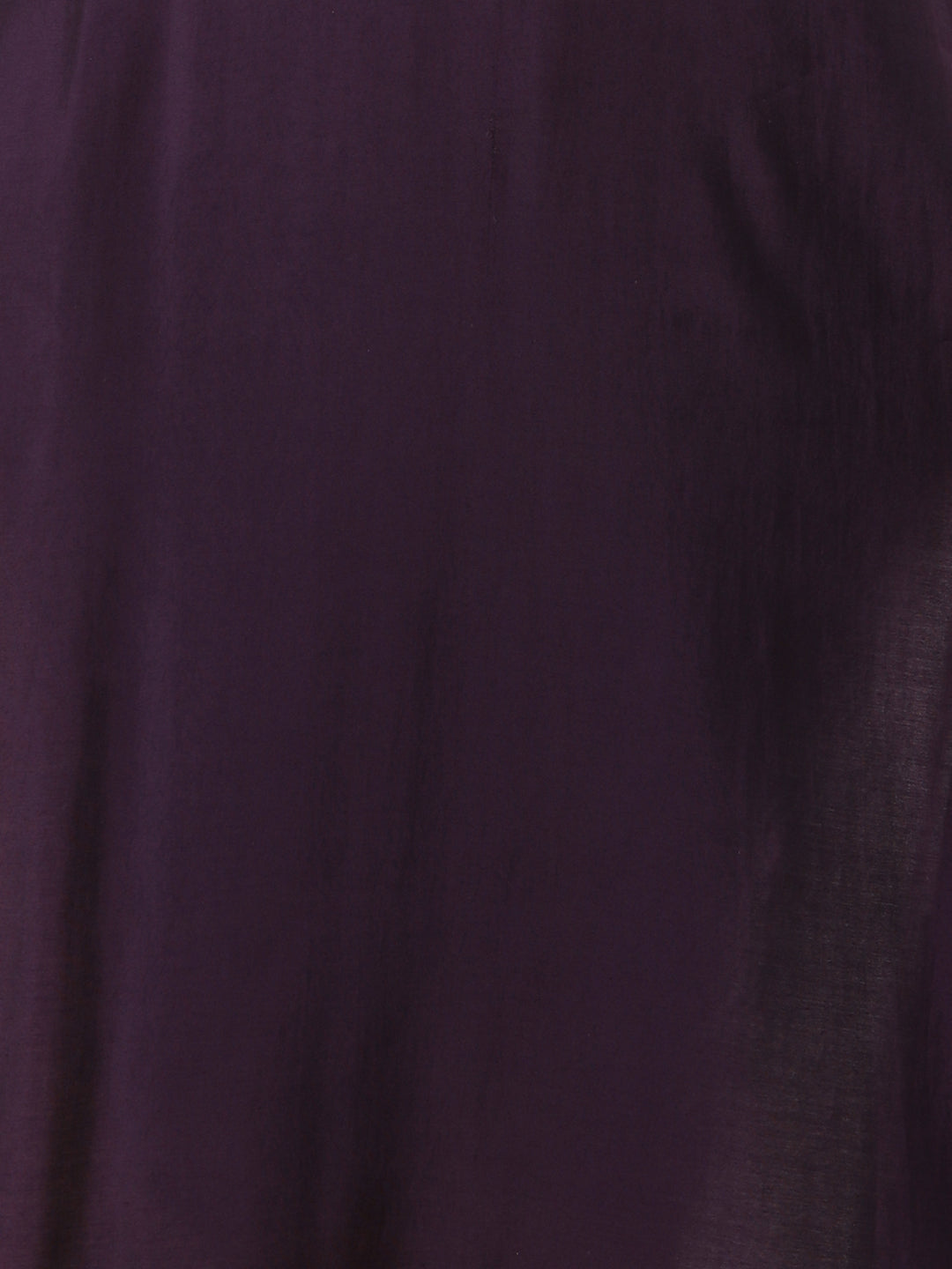 Solid Floral Embroidered Straight Fit Kurta - Violet