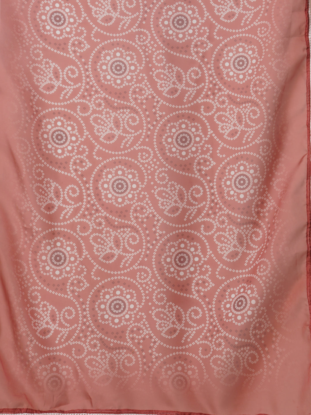 Ethnic Embroidered Straight Cut Kurta with Pant and Printed Dupatta - Rust