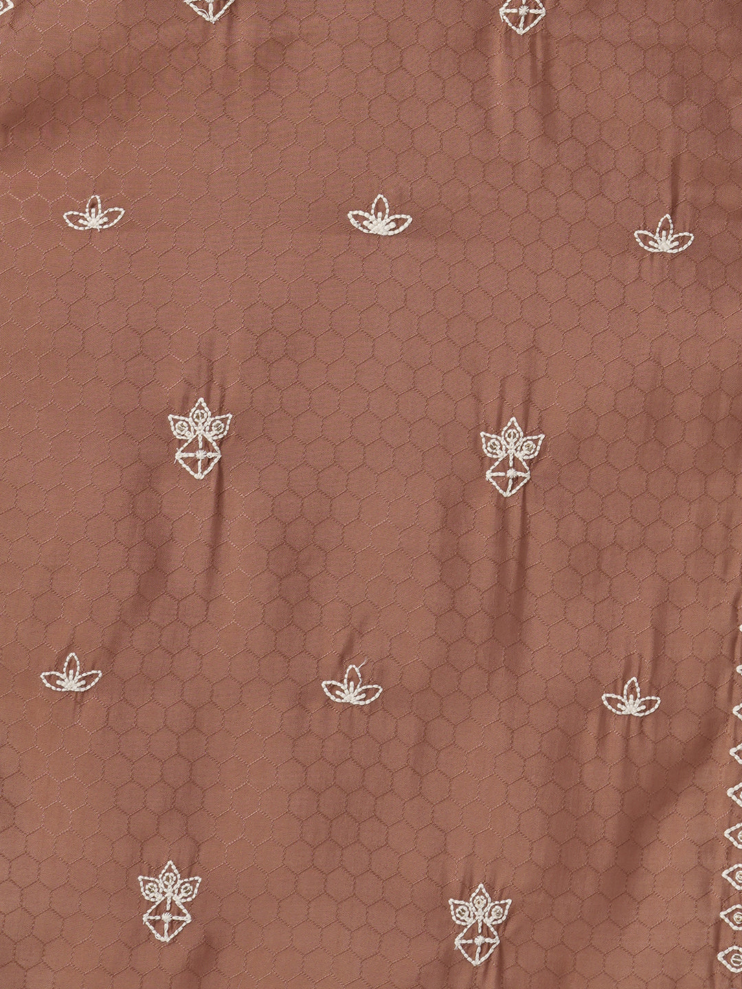 Solid Thread & Sequin Work Straight Fit Kurta - Rose Gold