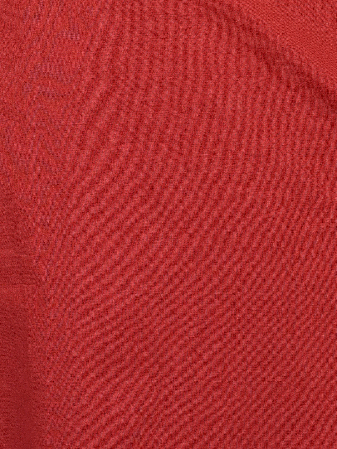 Solid Mirror Embroidered A-Line Flared Kurta - Rust