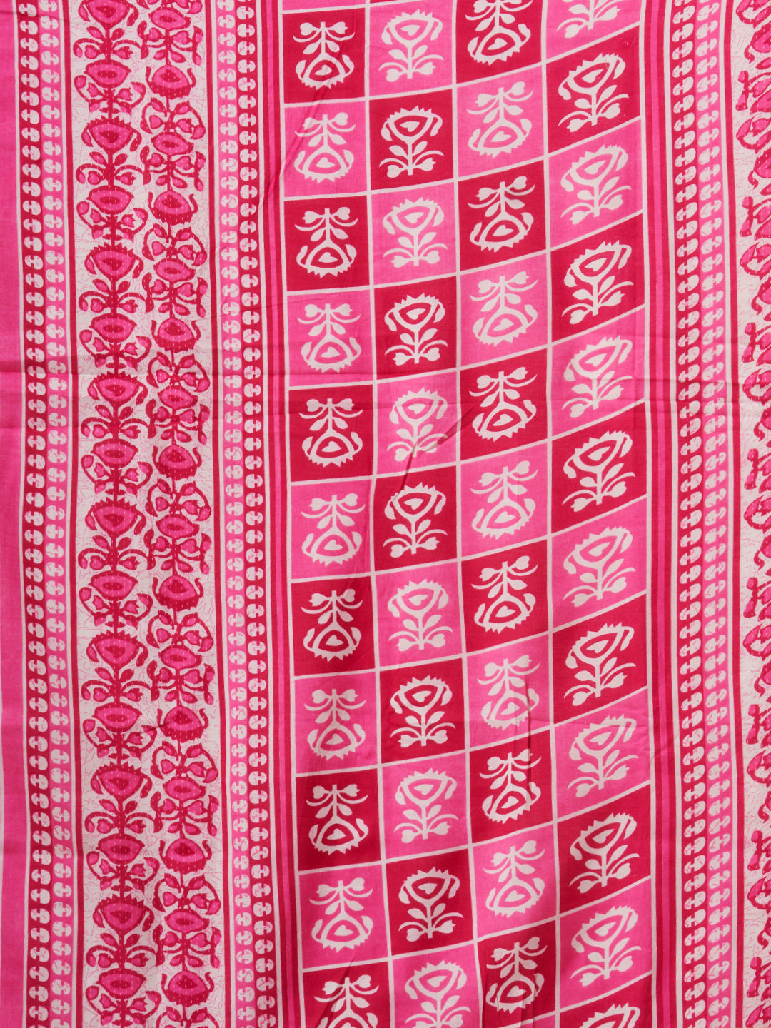 Floral Printed & Embroidered Straight Fit Kurta with Pant and Dupatta - Pink