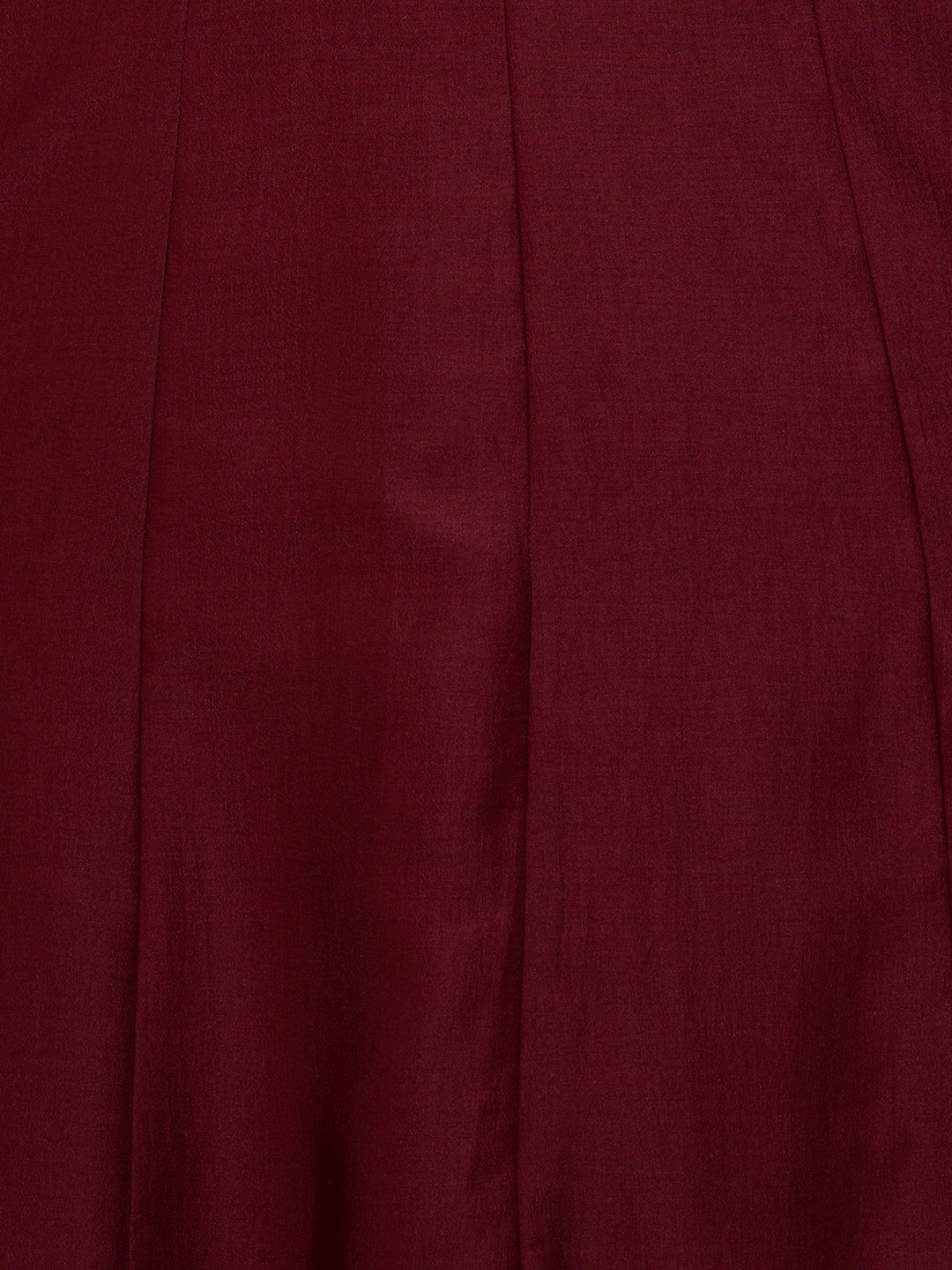 Solid Ethnic Embroidered Anarkali Flared Kurta with Pant and Dupatta - Maroon