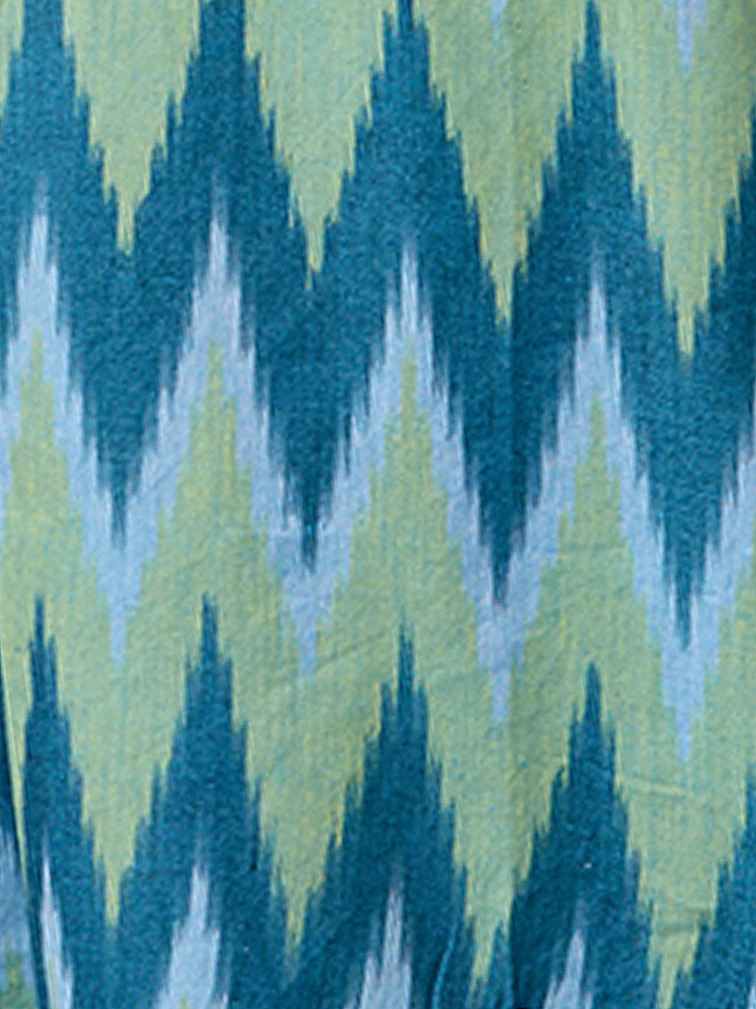Ethnic Ikat Printed A-Line Flared Co-ord Set - Multi
