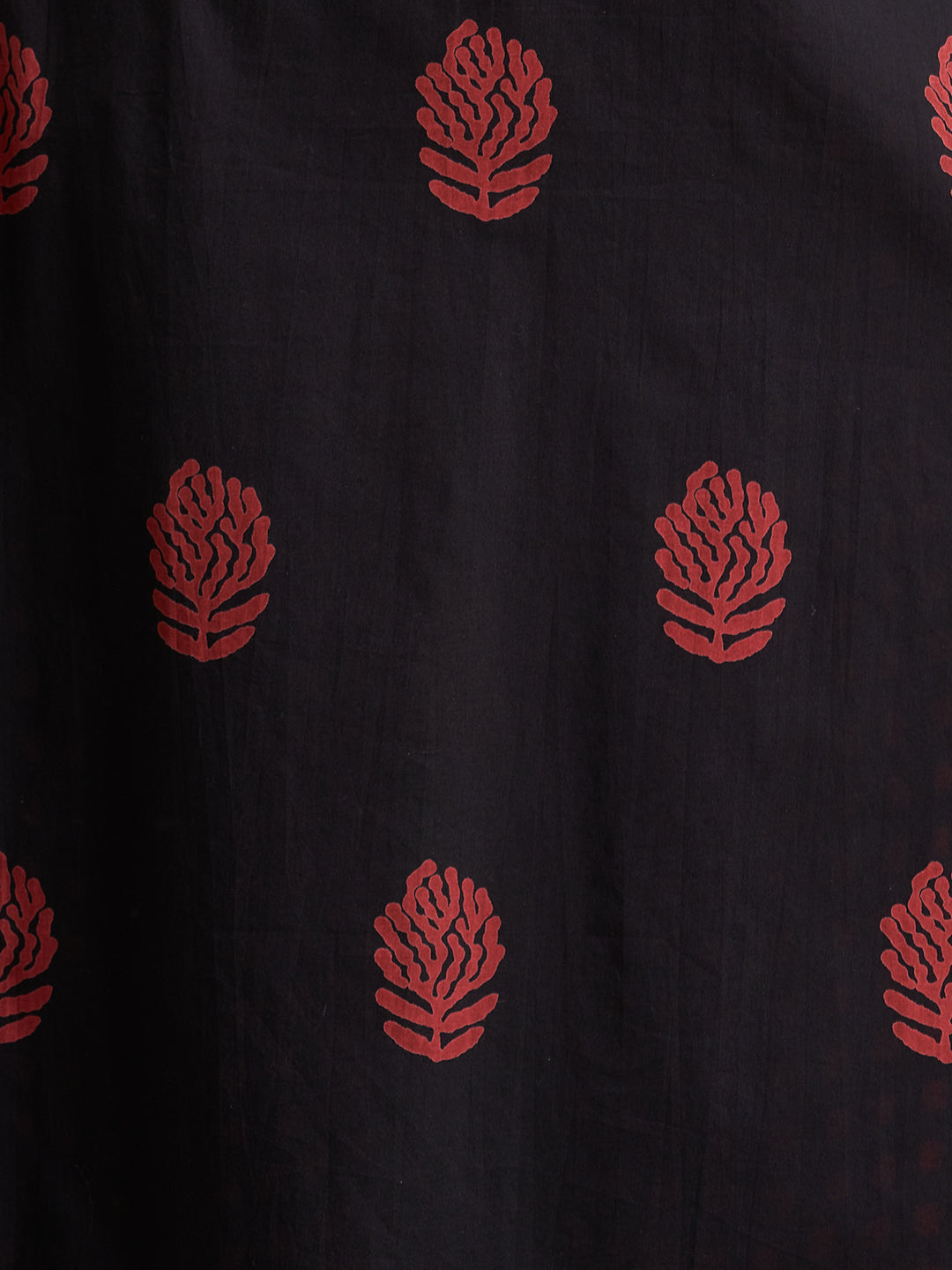 Ethnic Printed Embroidered Straight Fit Kurta with Pant and Dupatta - Black