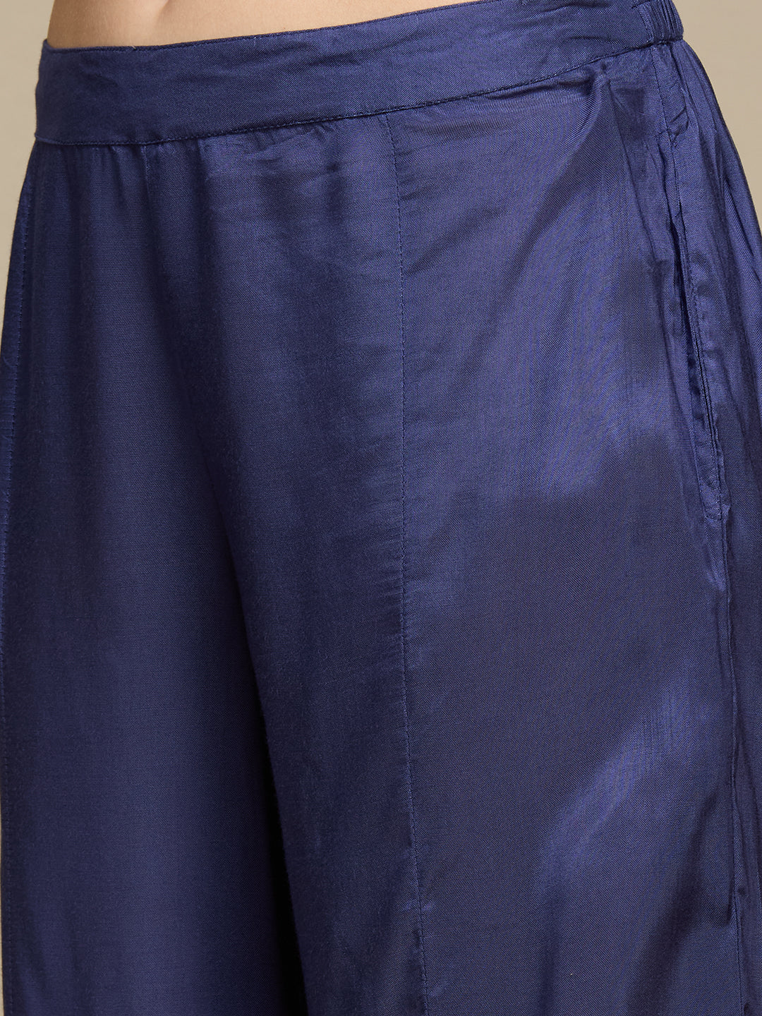 Floral Printed Straight Fit Co-ord Set - Cream