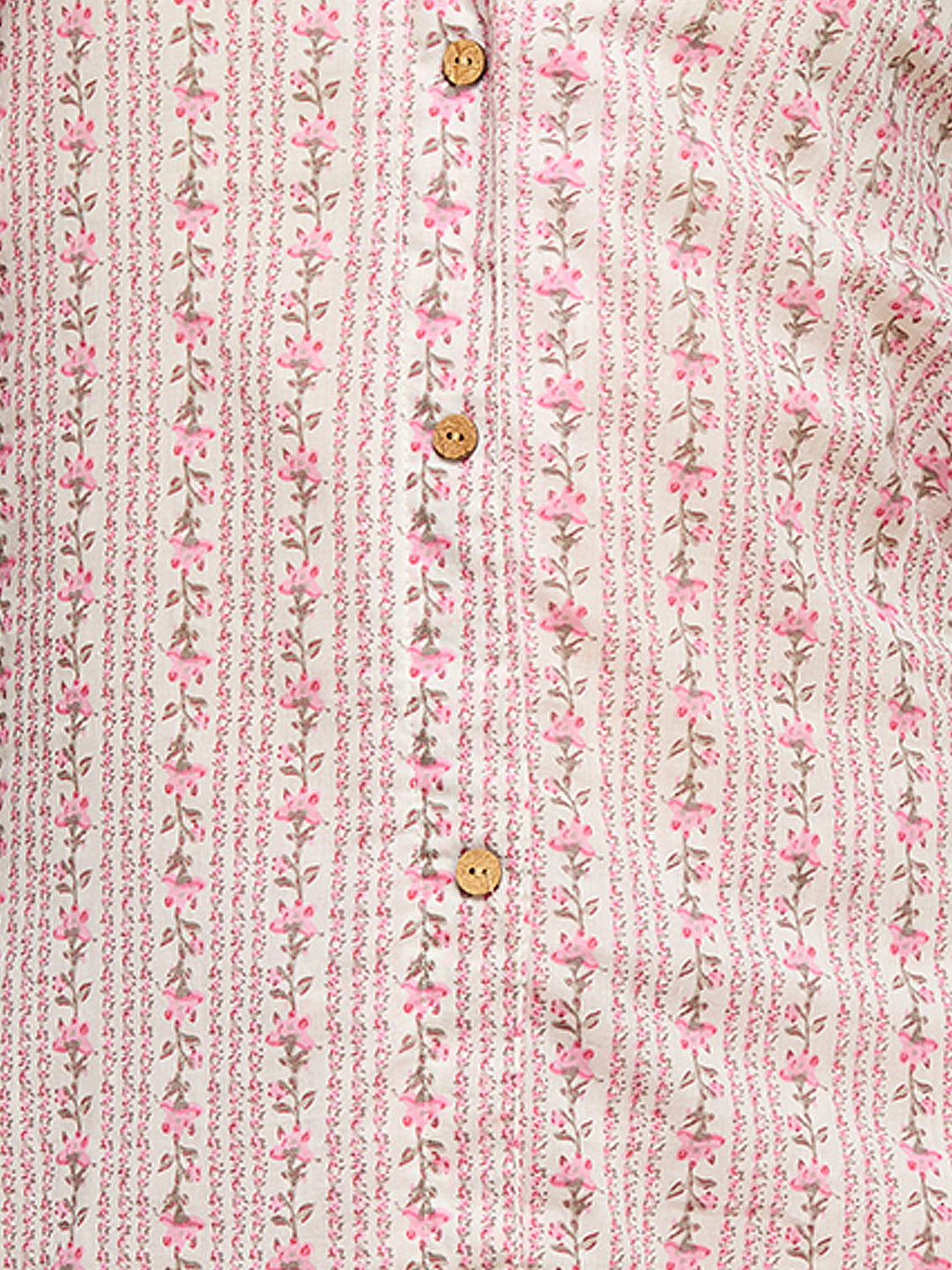 Ethnic Floral Printed Cotton A-Line Co-ord Set - Multi