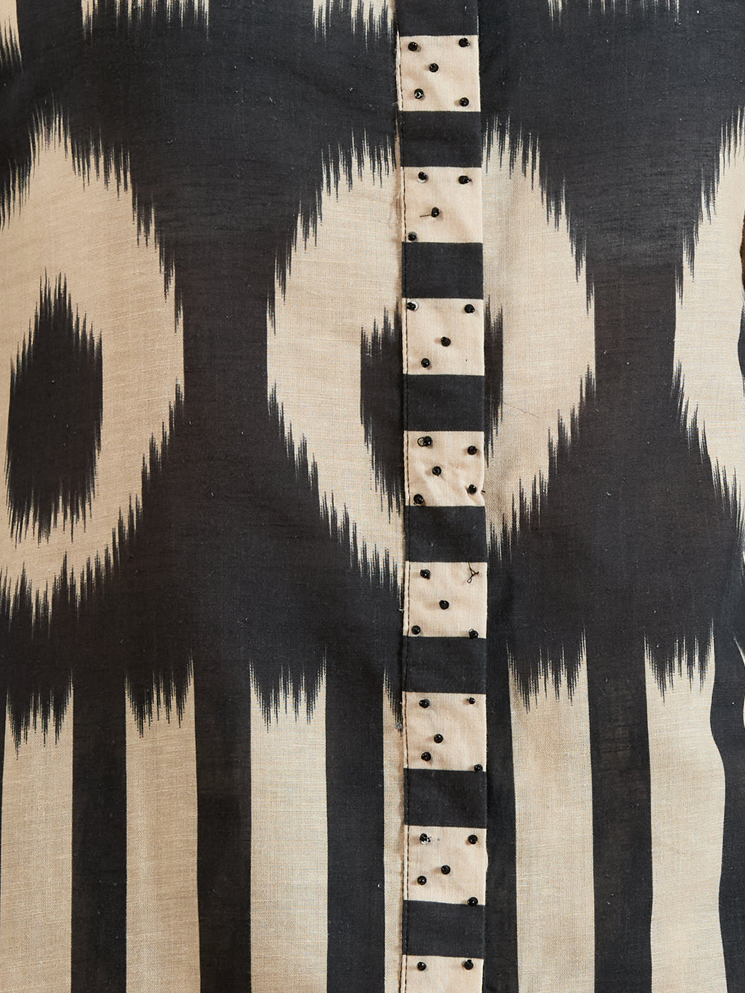 Abstract Chevron Printed A-Line Co-ord Set -Multi