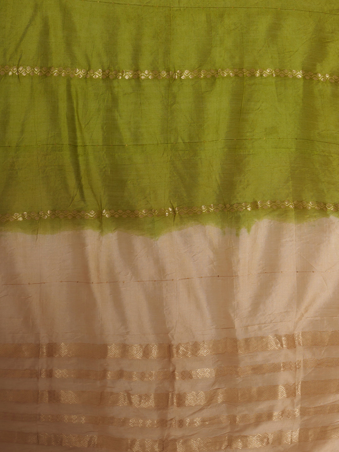 Festive Solid Zari Embroidered Straight Fit Kurta with Pant and Ombre Dupatta - Green