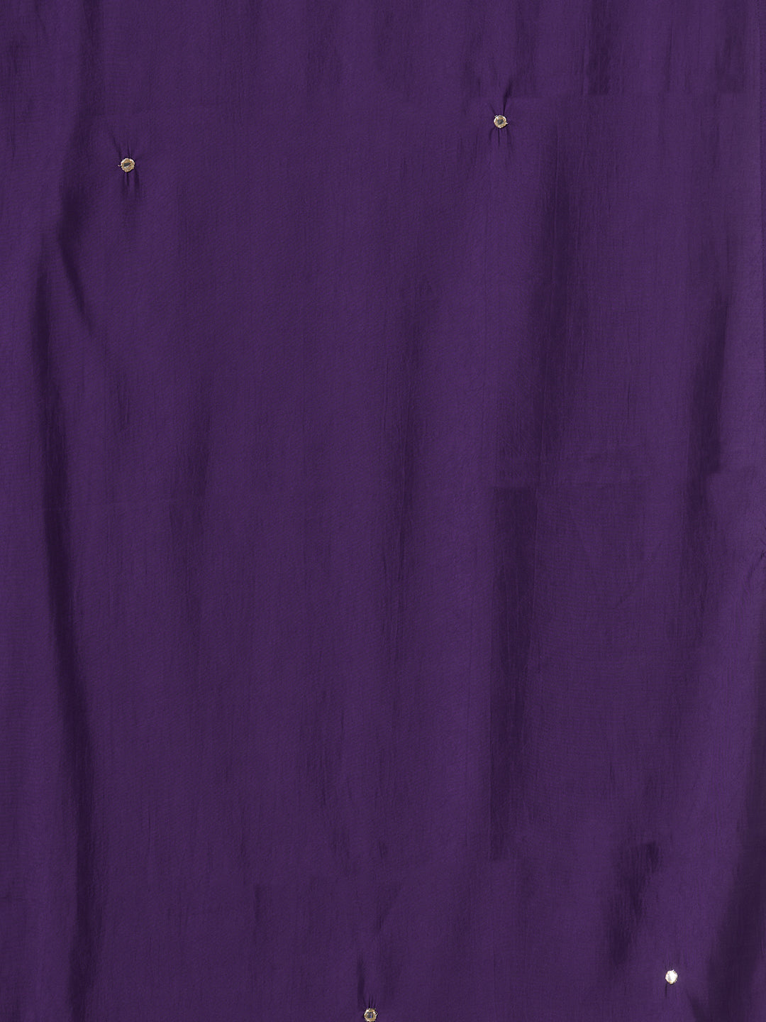Solid Floral Embroidered Anarkali Flared Kurta with Pant and Dupatta - Purple