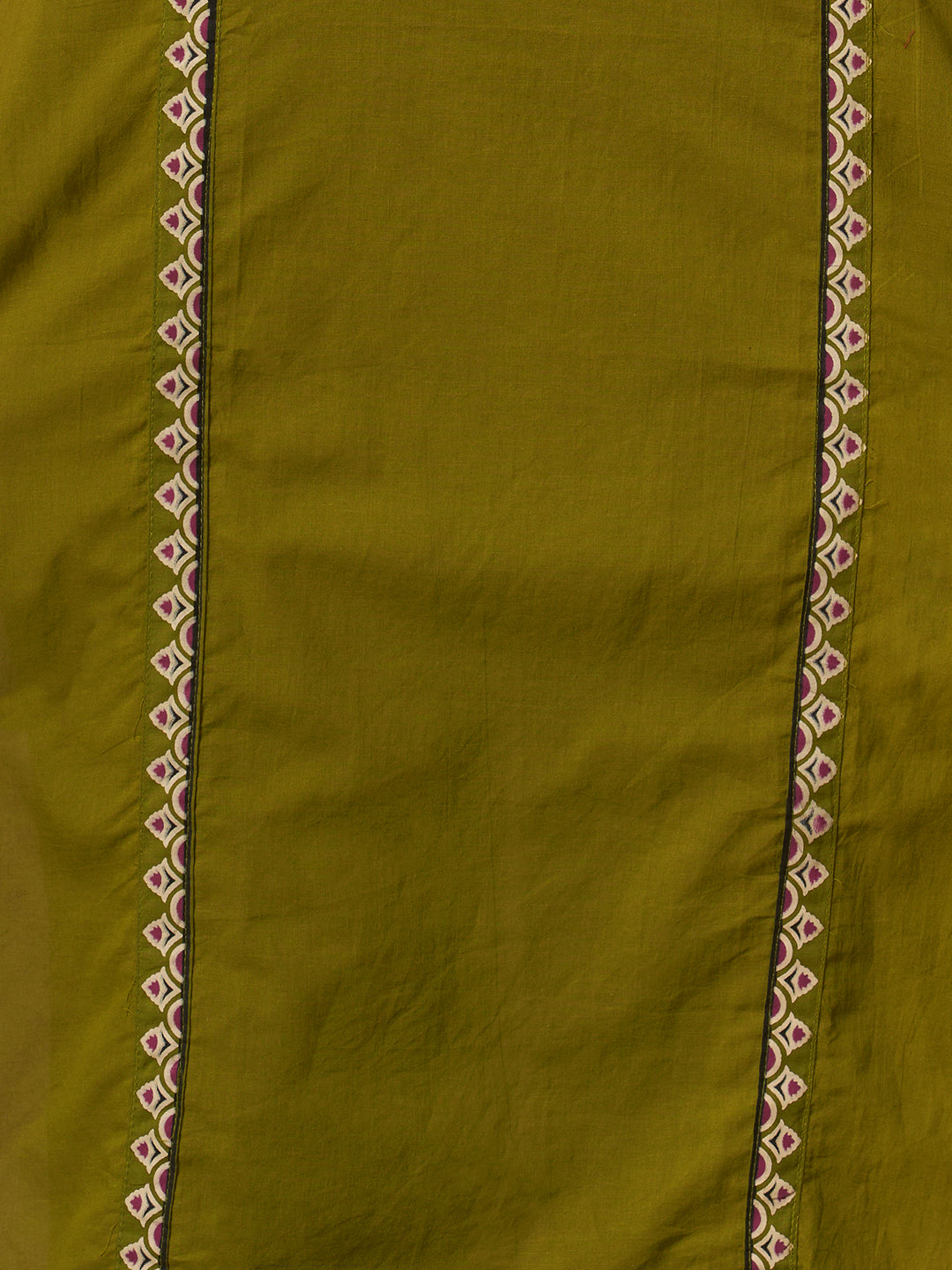 Ethnic Floral Printed & Embroidered Straight Kurta with Pant & Dupatta - Green