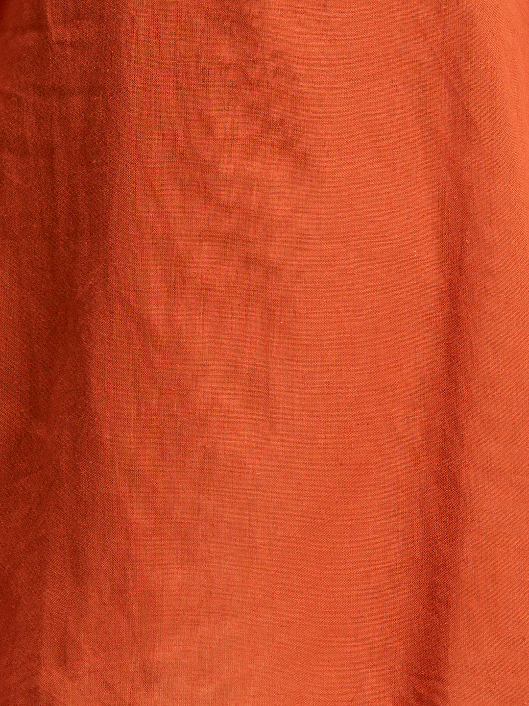 Solid Straight Fit Top with Floral Patchwork Palazzo - Orange