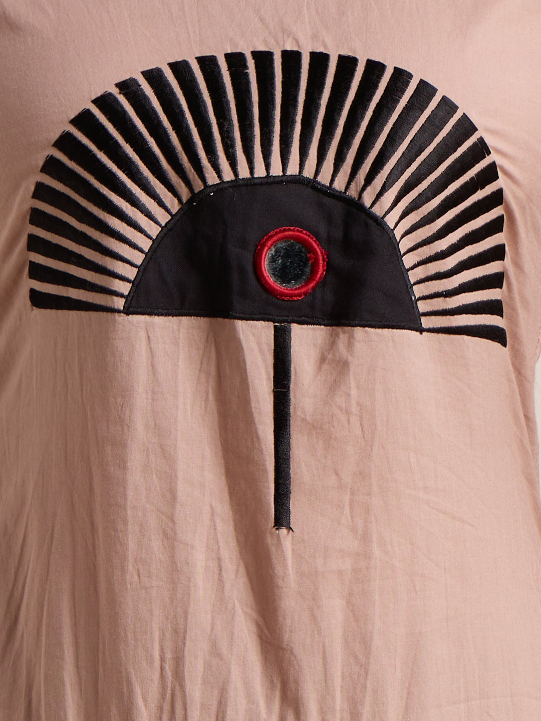 Solid Geometric Embroidered Straight Fit Kurta with Palazzo - Light Grey