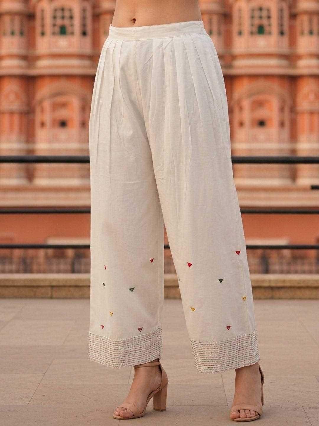 Floral Printed A-Line Fitted Kurta with Salwar - Blue