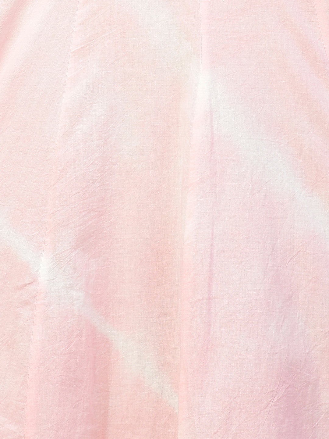 Leheriya & Gota Embroidered Dress with Dupatta - Powder Pink