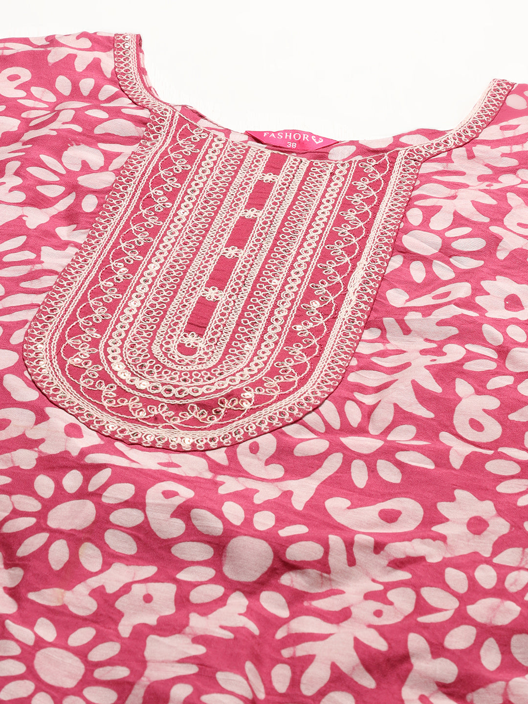 Ethnic Printed & Embroidered Kurta with Pants & Dupatta – Purple