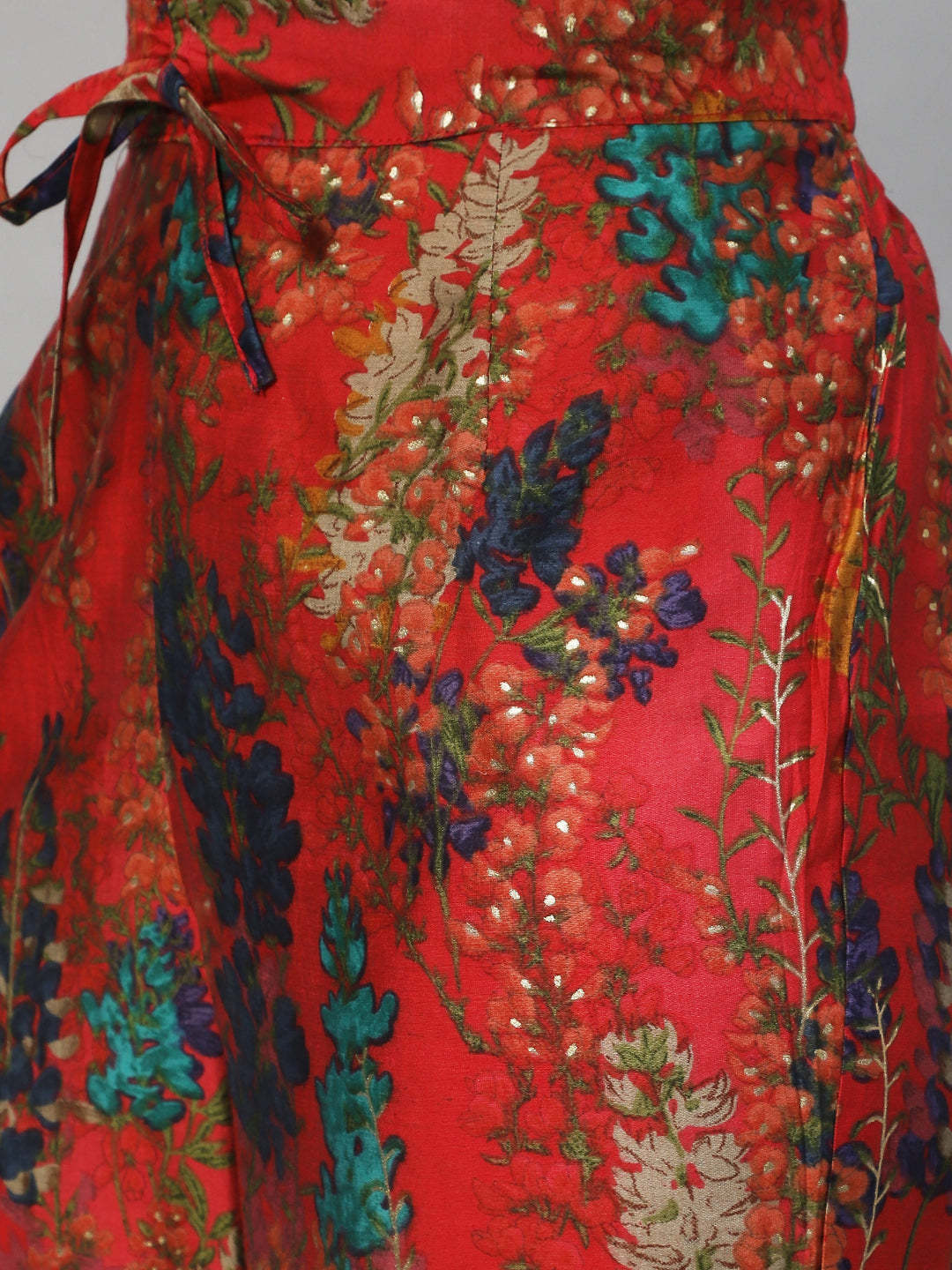 Floral Printed Co-ord Set - Red