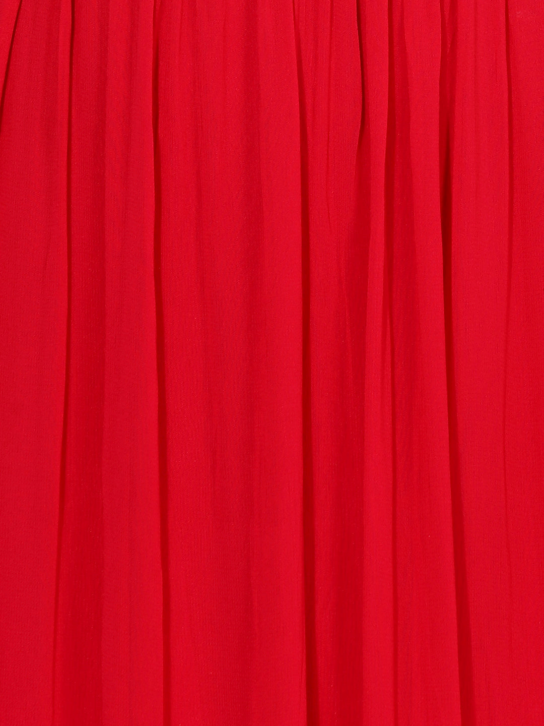 Floral Embroidered Flared Maxi Dress - Hot Pink