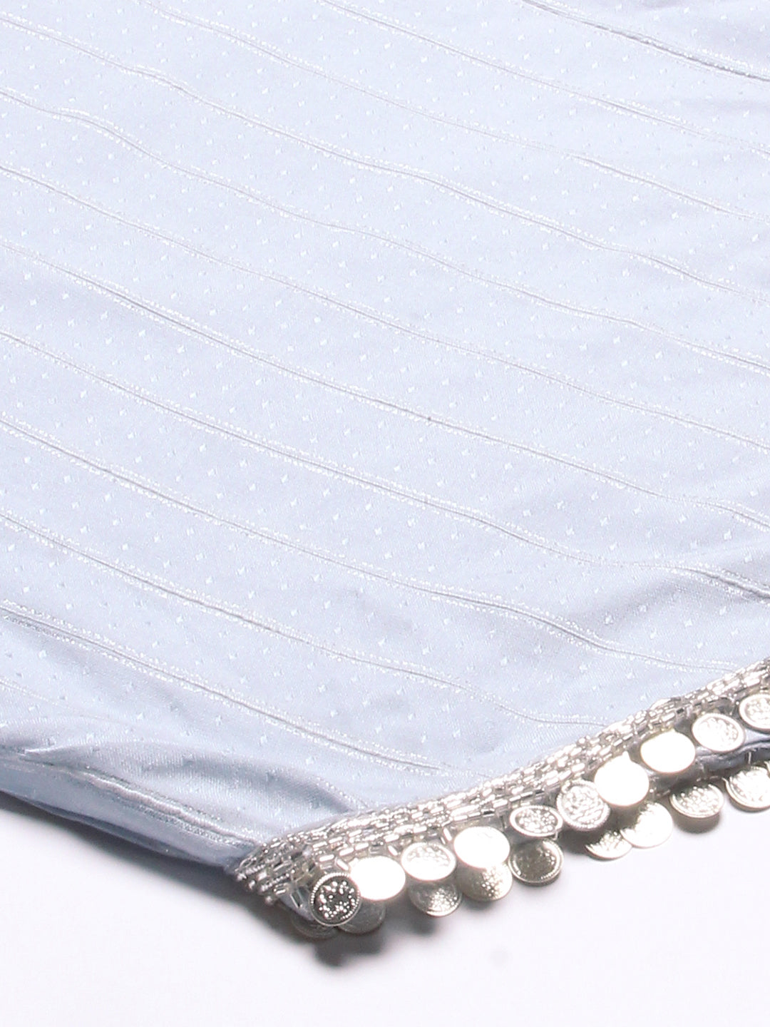 Ethnic Embroidered Co-ord Set - Powder Blue