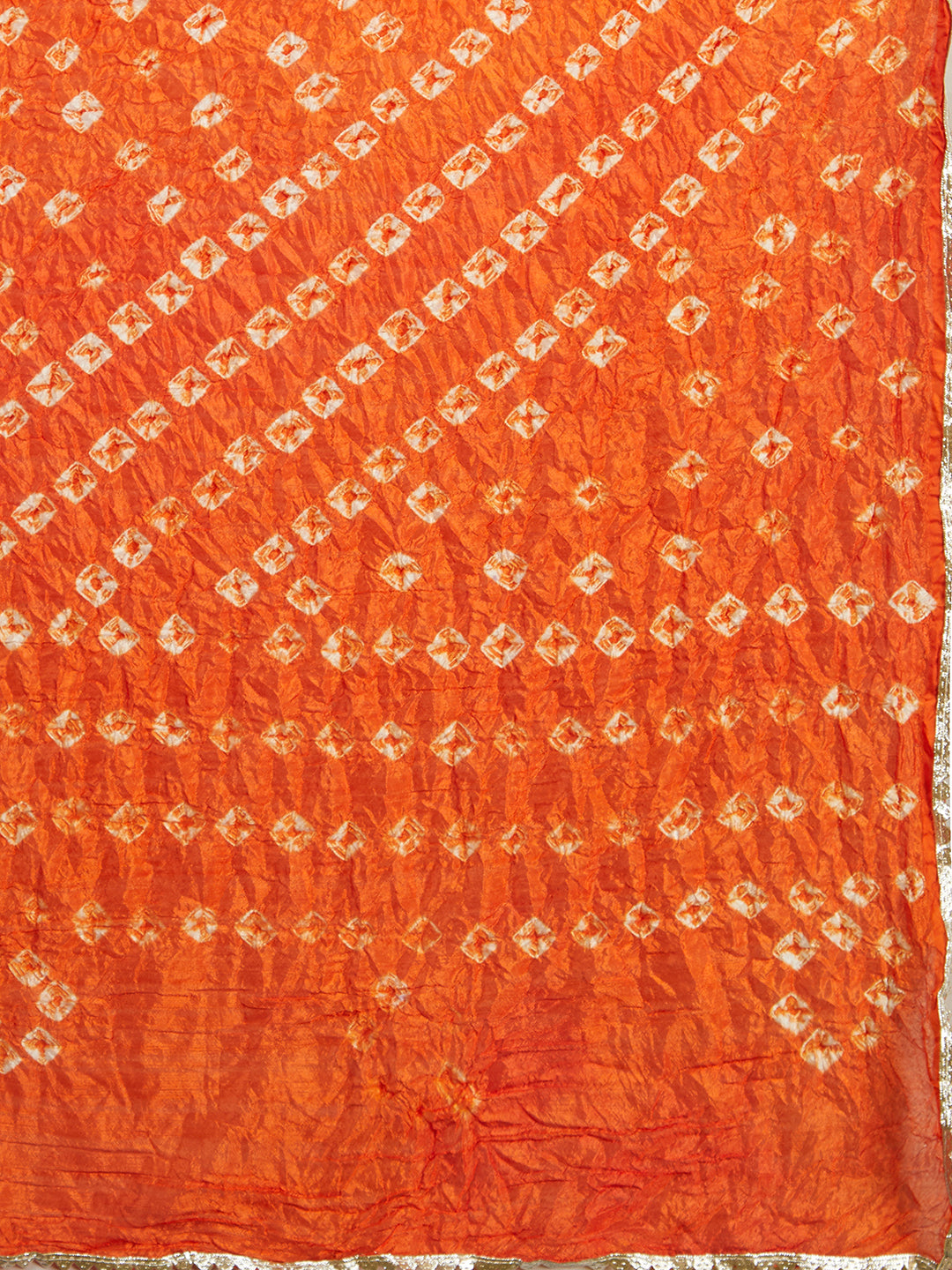 Bandhani Printed & Embroidered Straight Kurta with Pant & Dupatta - Rani Pink