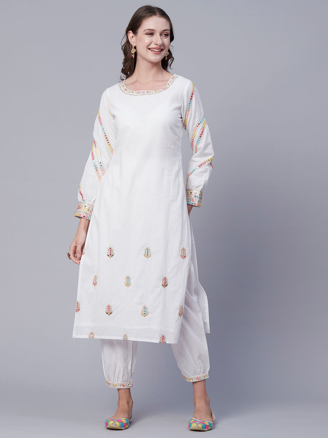 Buy PREEGO Pure Cotton Solid Women White Salwar Online at Best Prices in  India  JioMart
