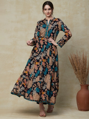 Coast kashmir print handan dress multi best sale