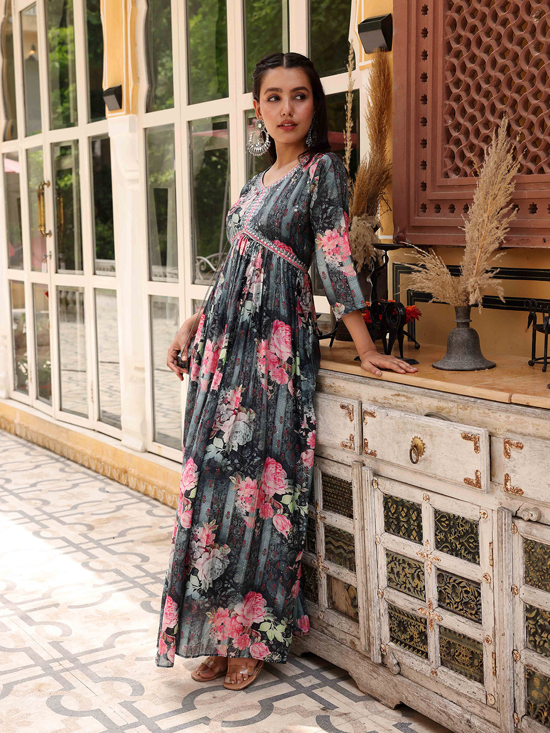 Floral maxi dress outlet designs