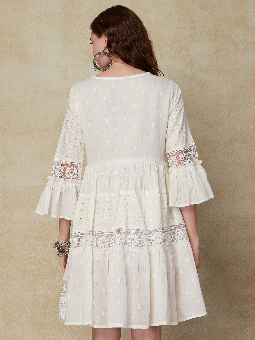 Indo western store white dress