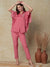 Solid Beads & Cutdana Embroidered Shirt With Pants Indo-Western Co-ord Set - Pink
