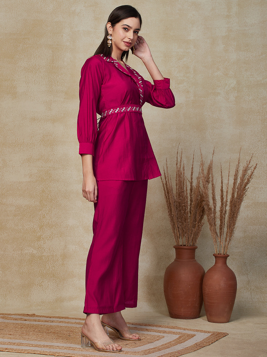 Short kurti outlet with palazzo pants