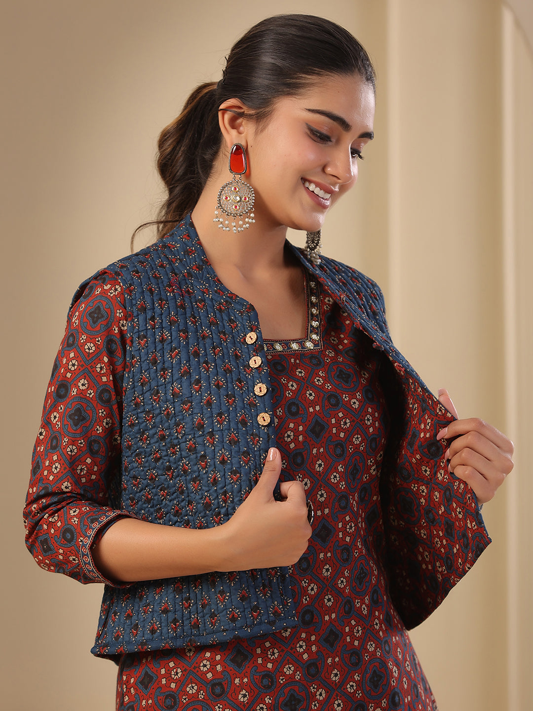 Embroidered jacket #kurti | Kurti designs party wear, Kurta designs women,  Kurta neck design