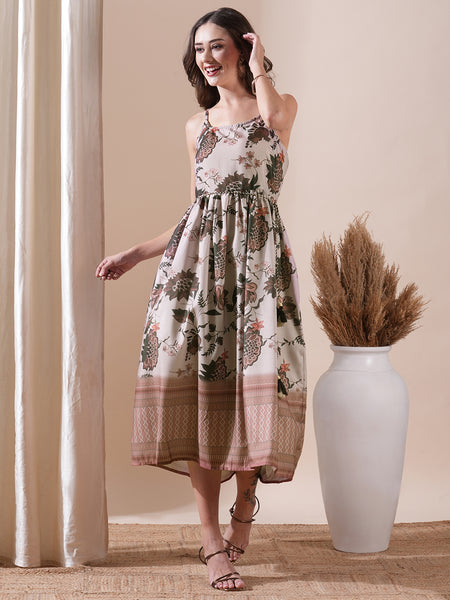 knee length dresses for ladies The Spaghetti Strap Midi Dress – The Standard Stitch