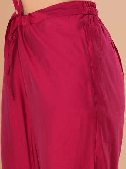 Ethnic Floral Printed & Embroidered Straight Fit Kurta with Pant and Dupatta - Multi