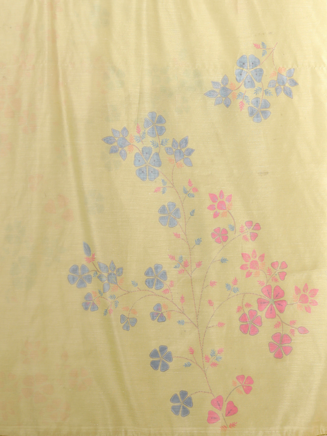 Solid Floral Threadwork Straight Kurta with Pant & Printed Dupatta - Lime Green
