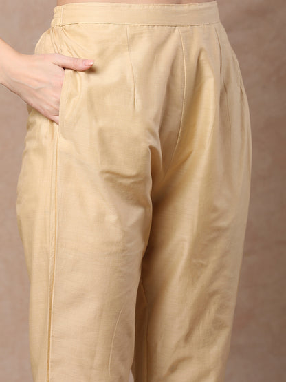 Ethnic Floral & Printed & Embroidered Straight Fit Kurta with Pant & Dupatta - Mutli