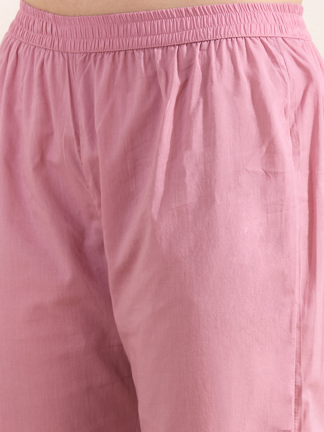 Leheriya Printed Embroidered Straight Fit Kurta & Pant and Dupatta - Multi