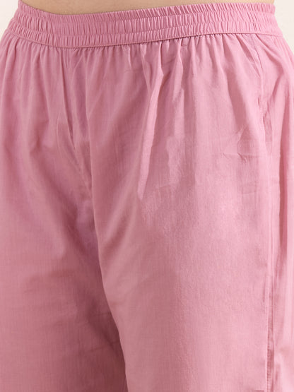 Leheriya Printed Embroidered Straight Fit Kurta & Pant and Dupatta - Multi