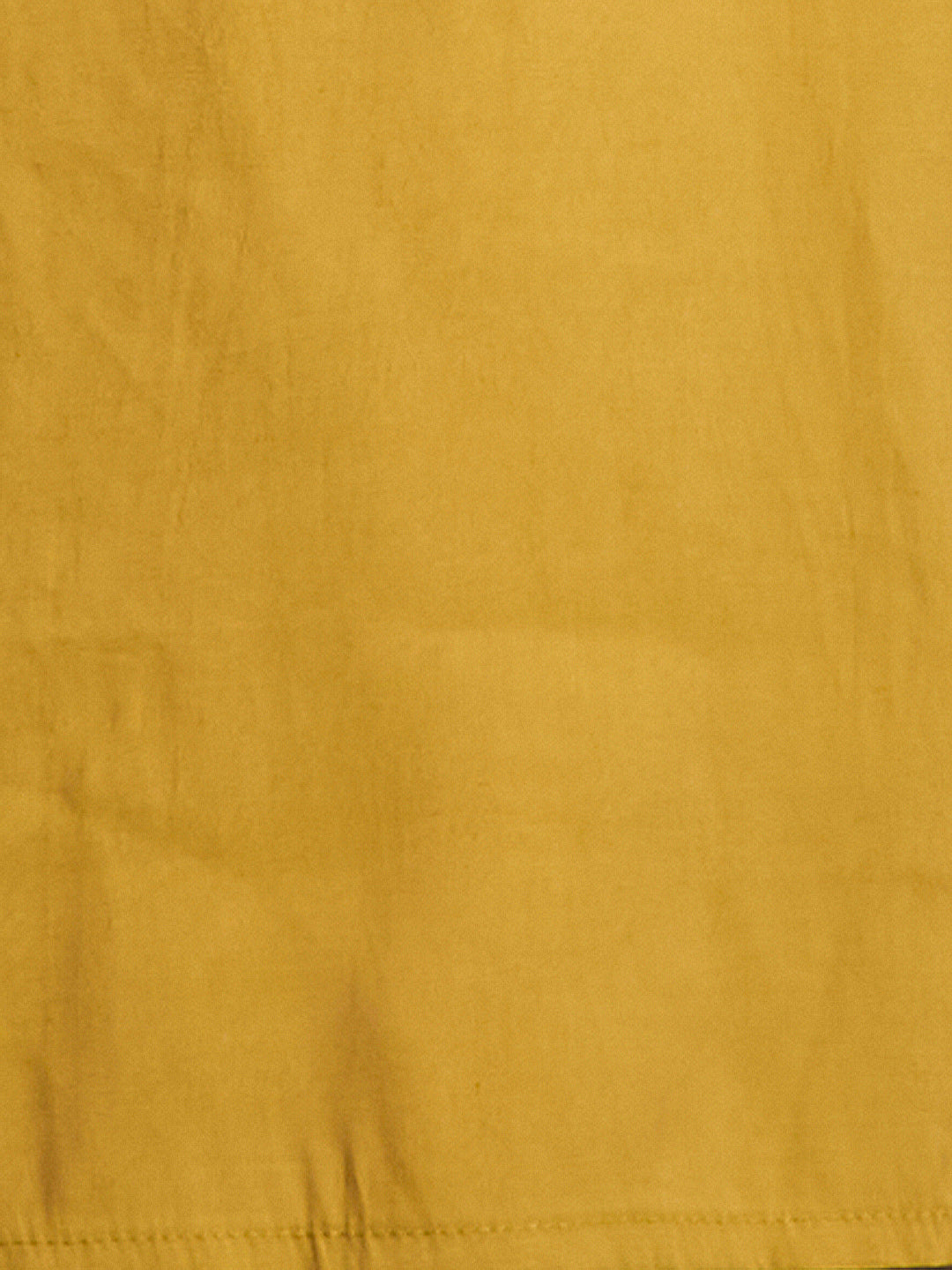 Solid Floral Embroidered Straight Fit Kurta - Mustard