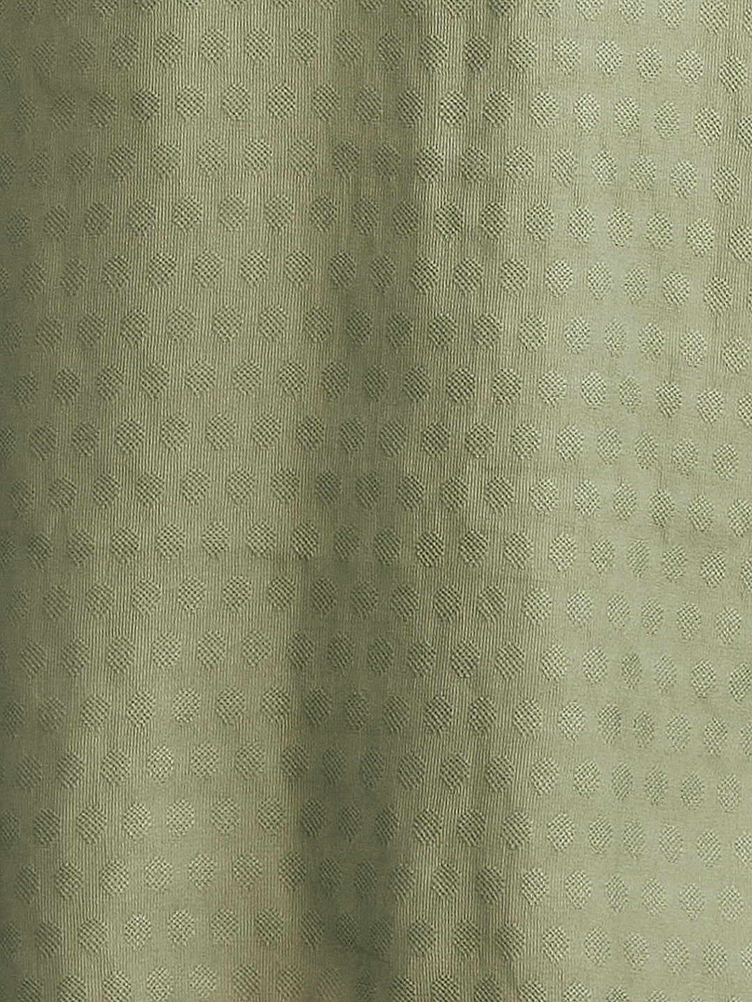 Solid Floral Embroidered Straight Fit Kurta - Green