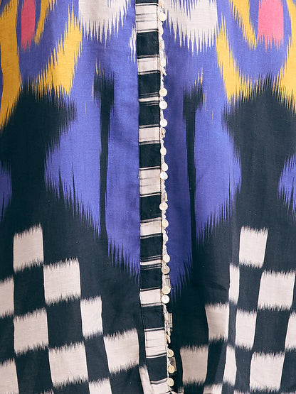 Abstract Stripes Printed Straight Fit Co-ord Set - Multi