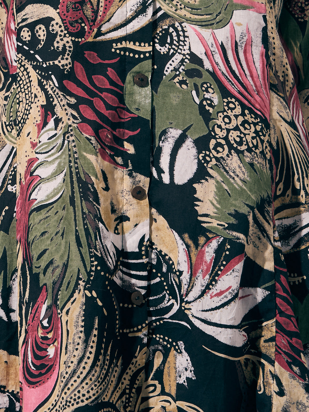 Abstract Floral Printed A-Line Co-ord Set - Multi