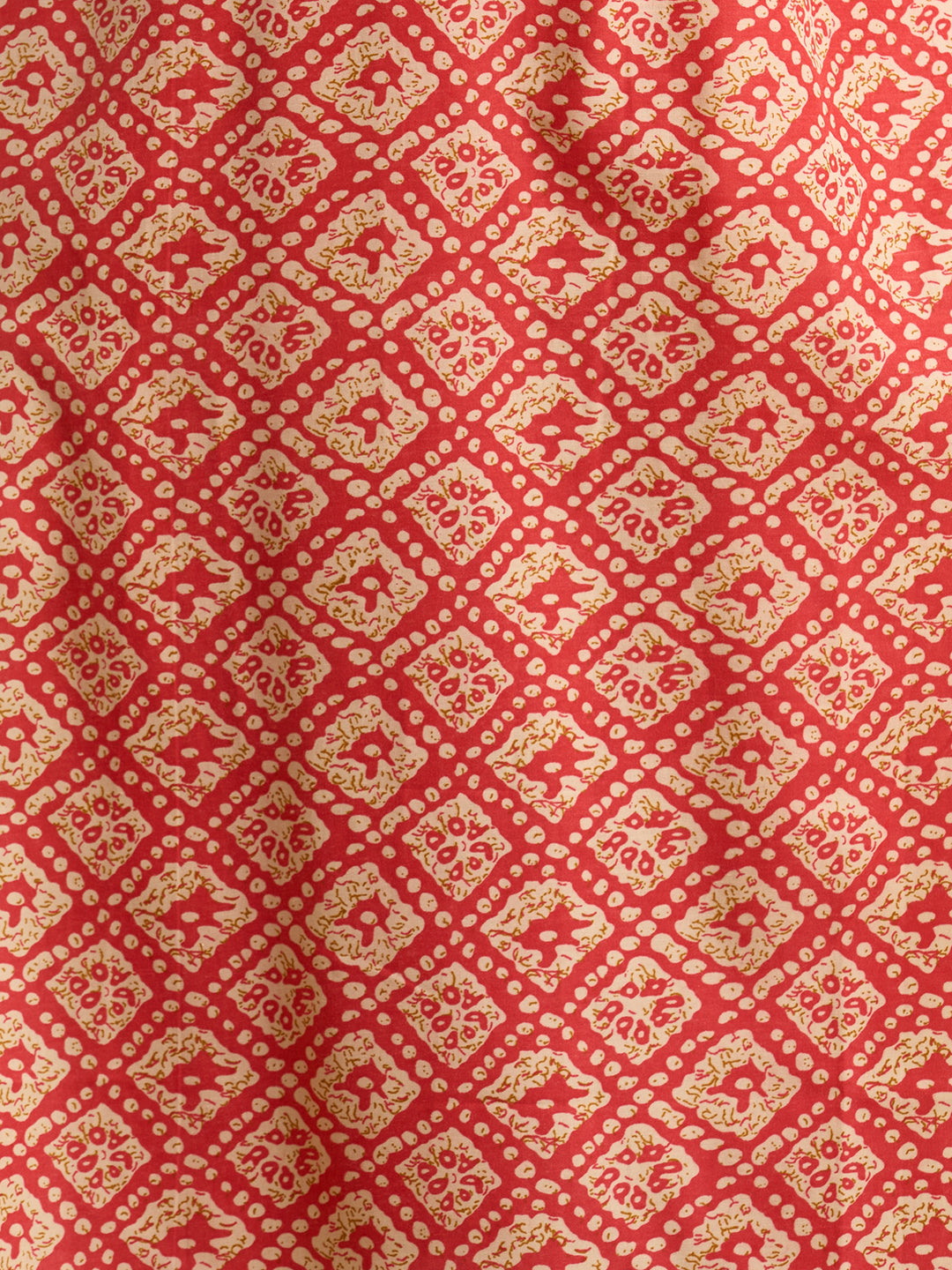 Ethnic Printed & Embroidered Straight Fit Kurta with Pant and Dupatta - Rust