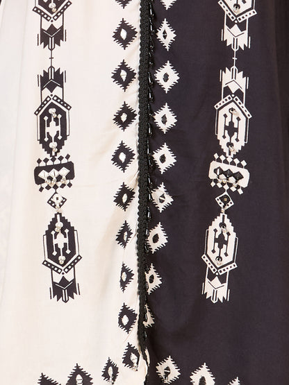 Ethnic Tribal Printed A-Line Co-ord Set - Multi