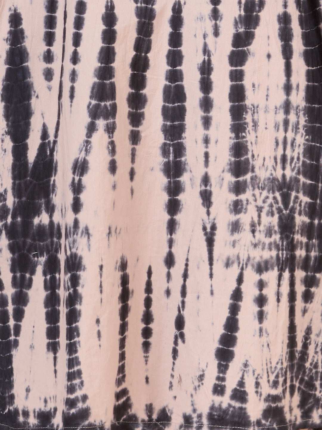 Shibori Printed A-Line Co-ord Set - Dark Grey