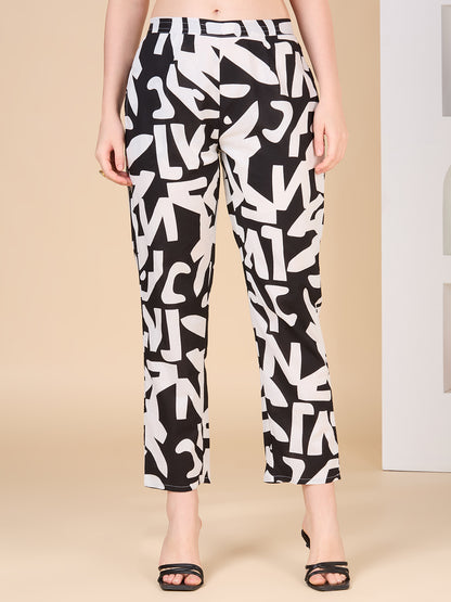 Abstract Printed A-Line Flared Co-ord Set - Multi