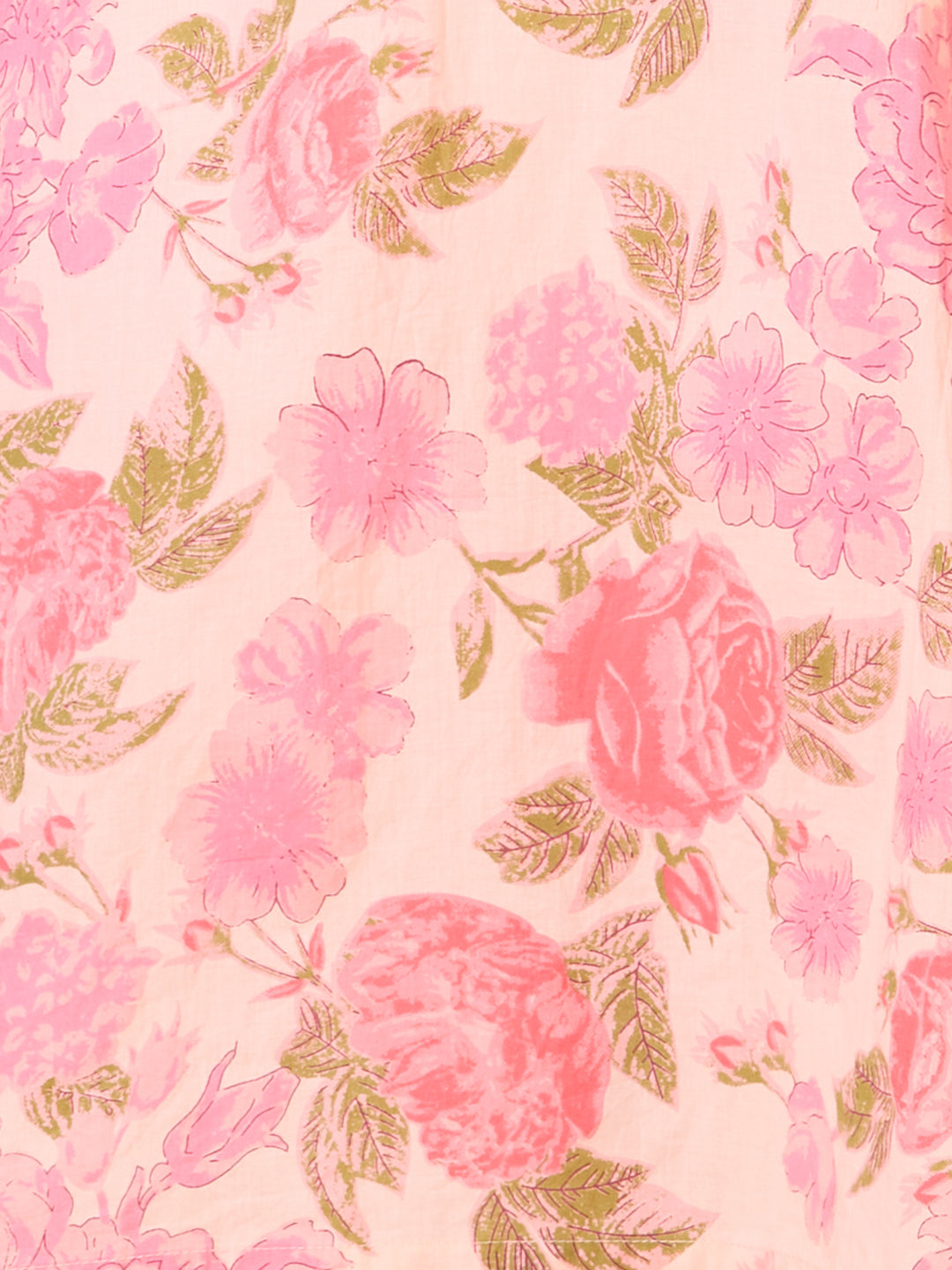 Floral Printed Embroidered Straight Fit Kurta with Pant and Dupatta - Pink