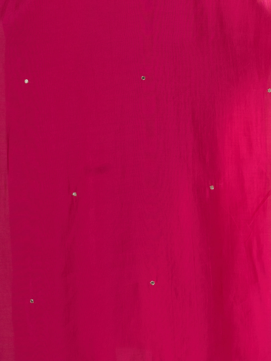 Solid Gota Patti Embroidered Straight Fit Kurta with Pant and Dupatta - Rani