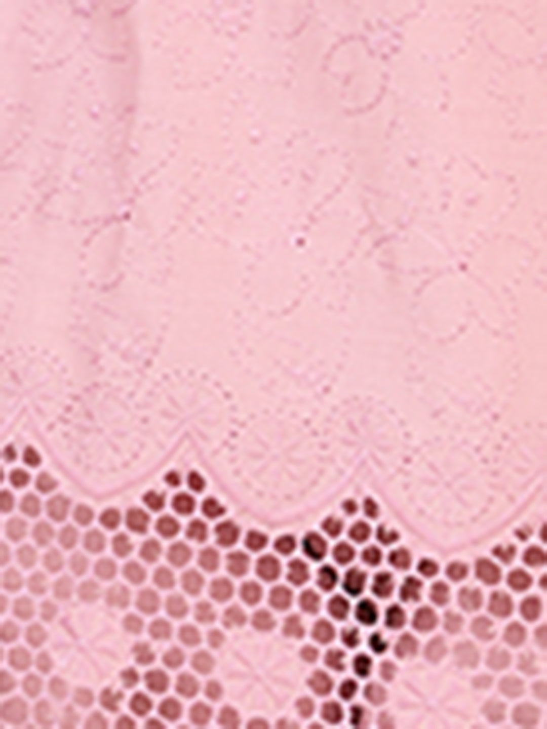 Floral Threadwork Embroidered A-Line Kurta with Pant - Pink